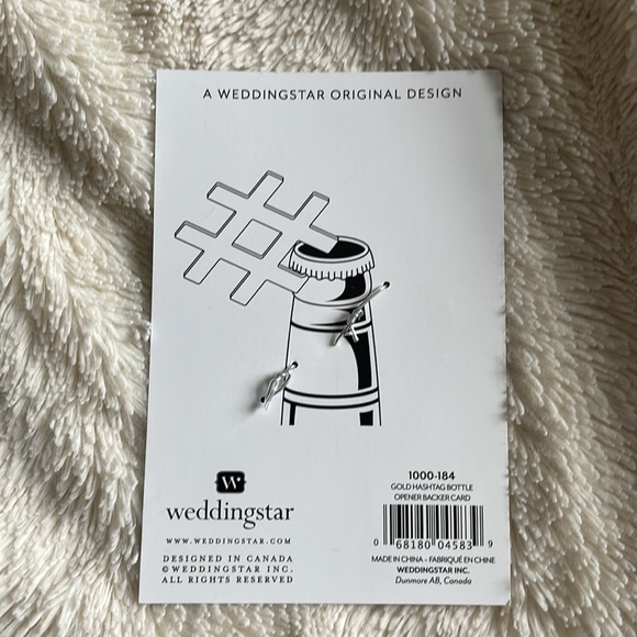 Wedding Star Hashtag Bottle Opener - Picture 2 of 2